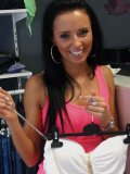 Tanned Hottie Gina Devine Is Getting Her Pussy Hardcore Slammed In The Changing Room